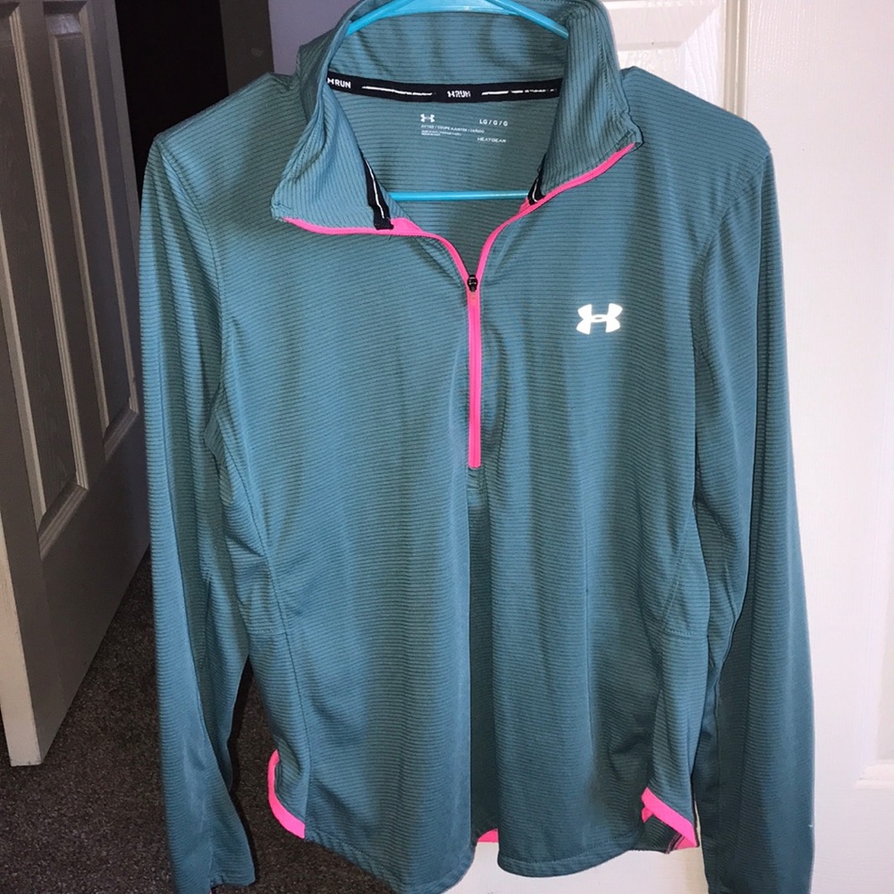 Under Armor heat gear 3/4 zip longsleeve